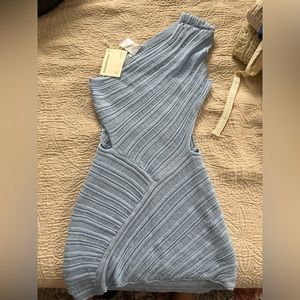 PEPPERMAYO PERCILLA LADDER KNIT MINI DRESS